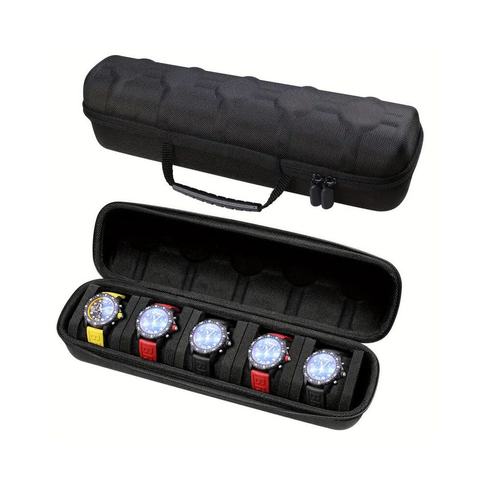 Geantă de transport pentru 5 ceasuri Pure Black