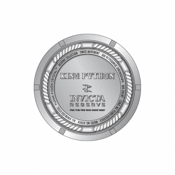 Ceas bărbătesc Invicta King Python Reserve, fabricat în Elveția