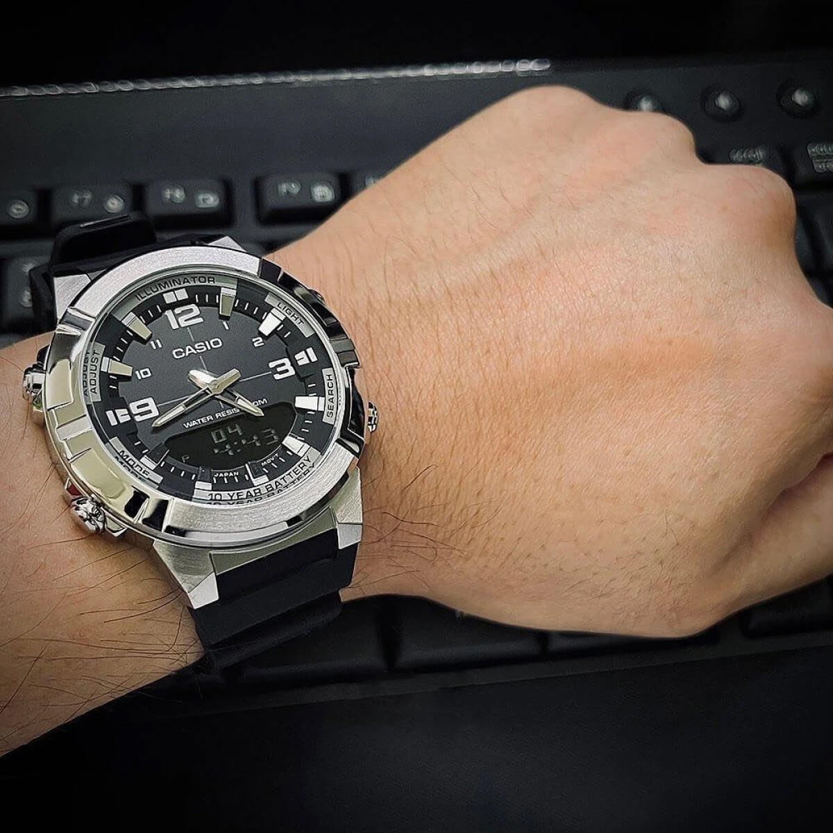 Ceas bărbătesc Casio AMW-870-1AVDF Iluminator