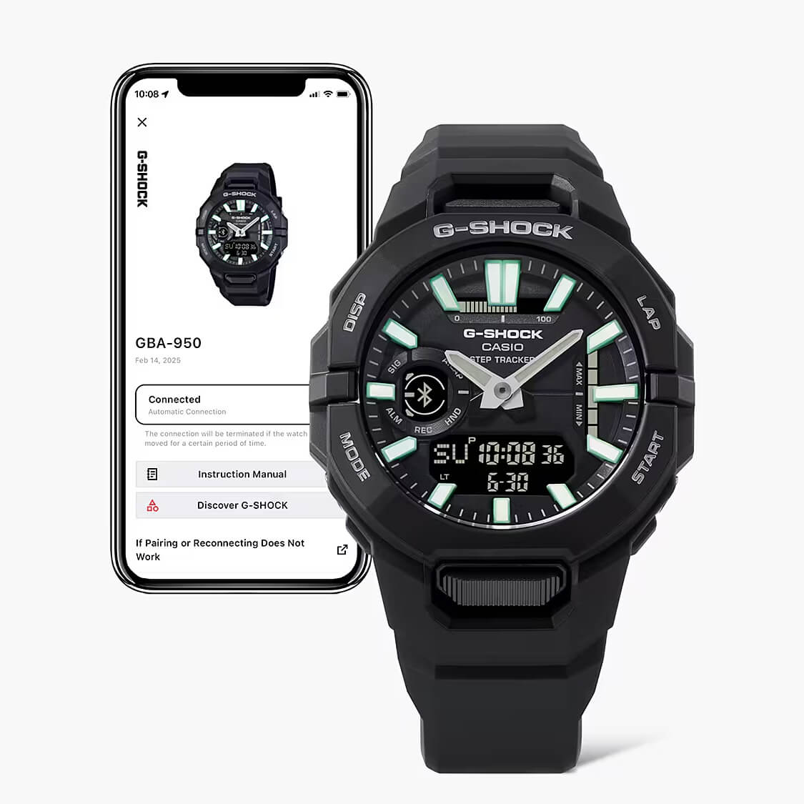 Ceas bărbătesc Casio G-Shock Bluetooth Step Tracker GBA-950-7AER
