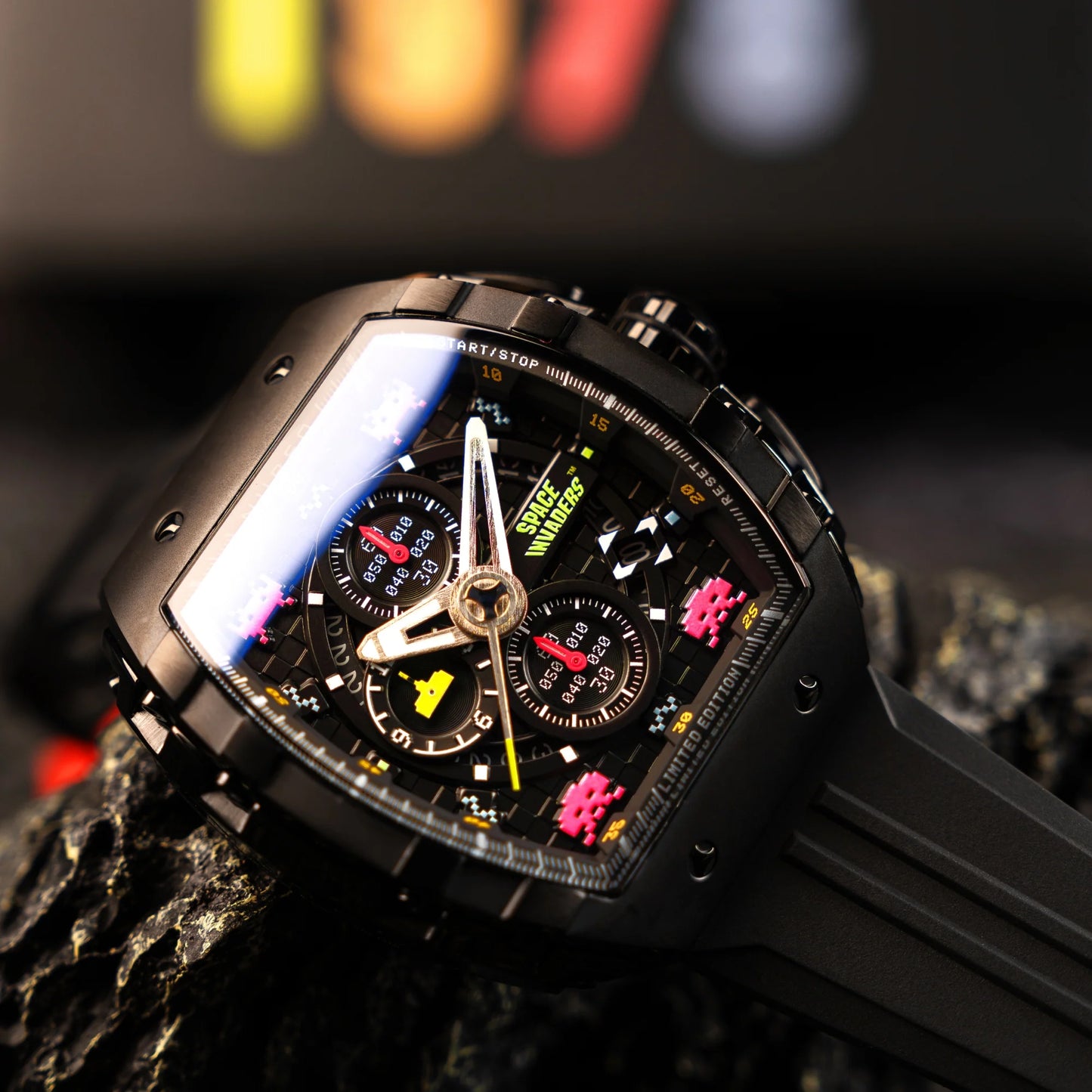Ceas bărbătesc Nubeo Magellan Chronograph Space Invaders – Astro Ash Limited