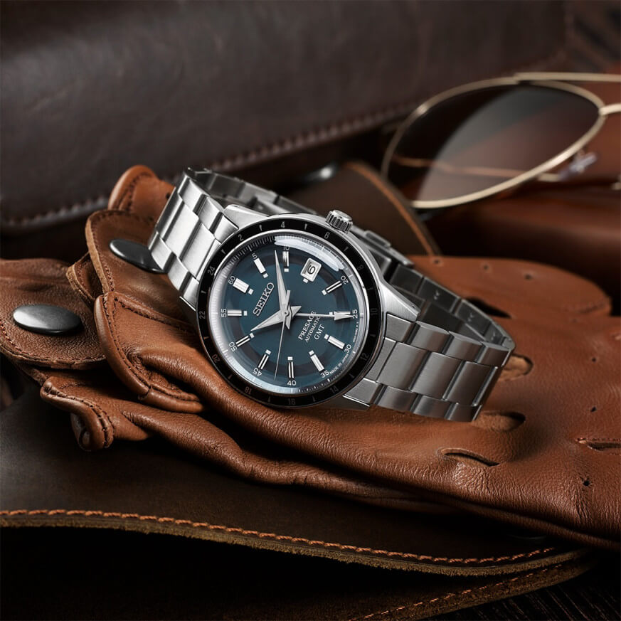 Ceas bărbătesc Seiko Presage Style60's GMT Automatic SSK009J1