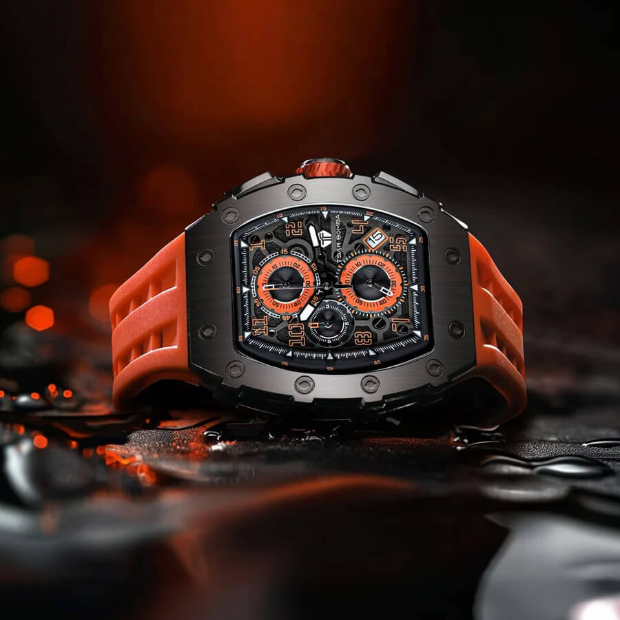Ceas bărbătesc TSAR BOMBA Premium Iron Ember TB8204QR2