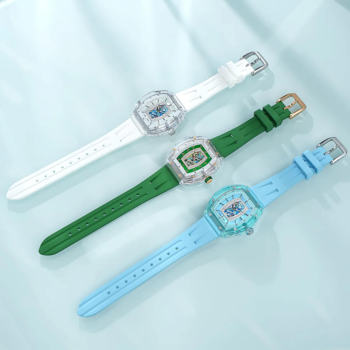 Ceas de damă TSAR BOMBA Crystal Chic Swiss TB8219P
