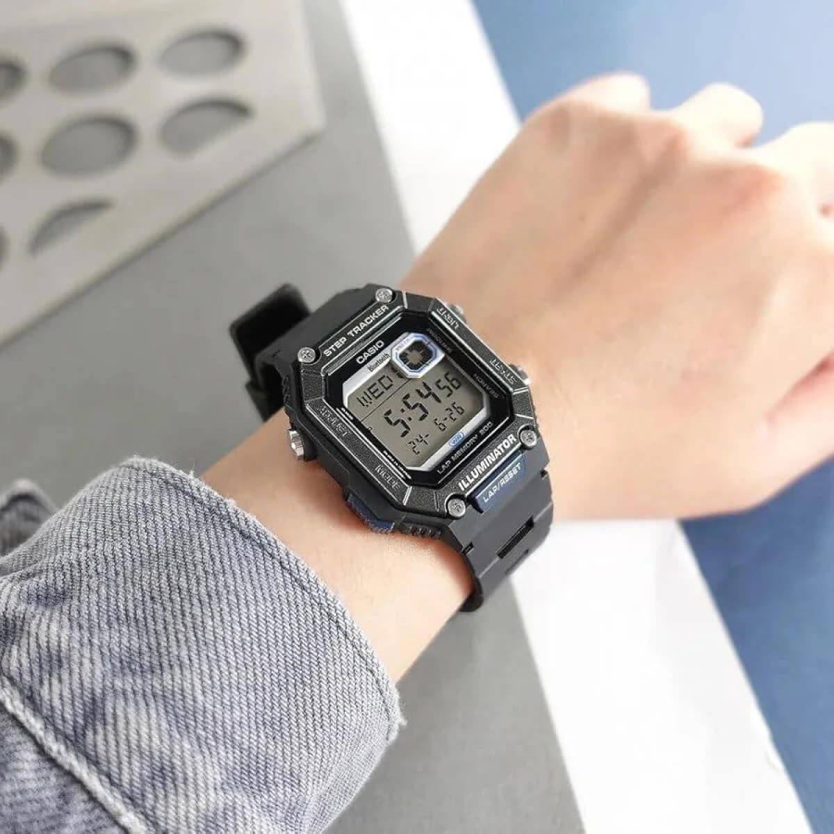 Ceas bărbătesc Casio Bluetooth Step Tracker WS-B1000-1AVEF