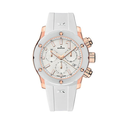 Ceas de damă Edox Chronograph Ceramic 10225-37RB-BIR CO-1