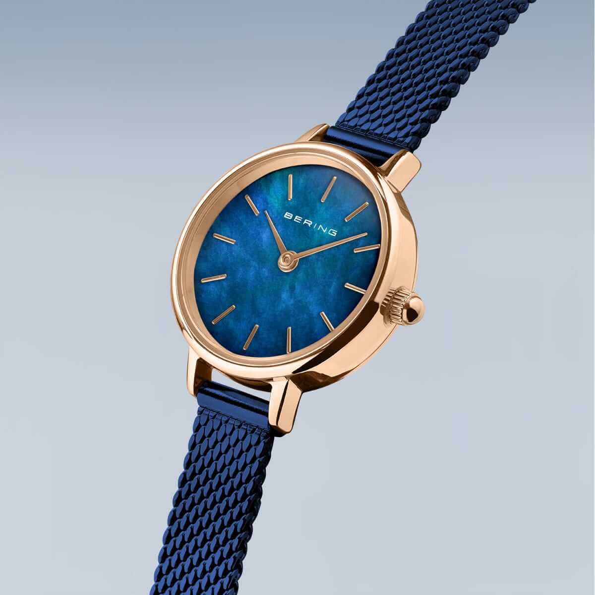 Ceas de damă Bering Classic, auriu roz lustruit, 11022-367