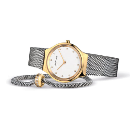 Set ceas și brățară de damă Bering Classic 12131-010-190-GWP1