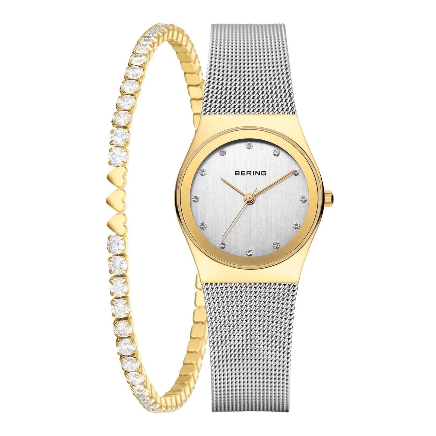 Set ceas și brățară de damă Bering Classic 12927-001-GWP