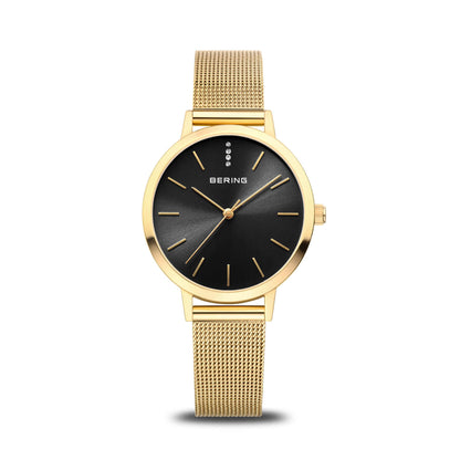 Ceas de damă Bering Classic, auriu lustruit, 13434-332