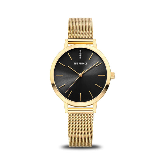 Ceas de damă Bering Classic, auriu lustruit, 13434-332