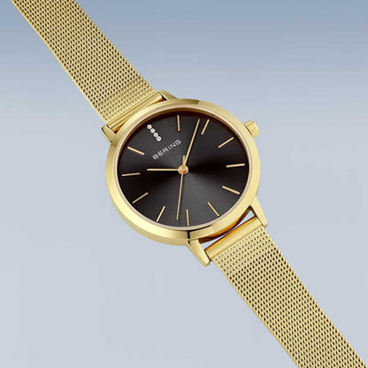 Ceas de damă Bering Classic, auriu lustruit, 13434-332