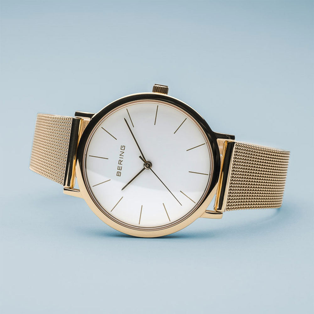 Ceas de damă Bering Classic Gold 13436-334