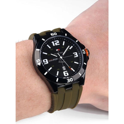 Ceas bărbătesc Tommy Hilfiger Drew cu cadran negru 1791065