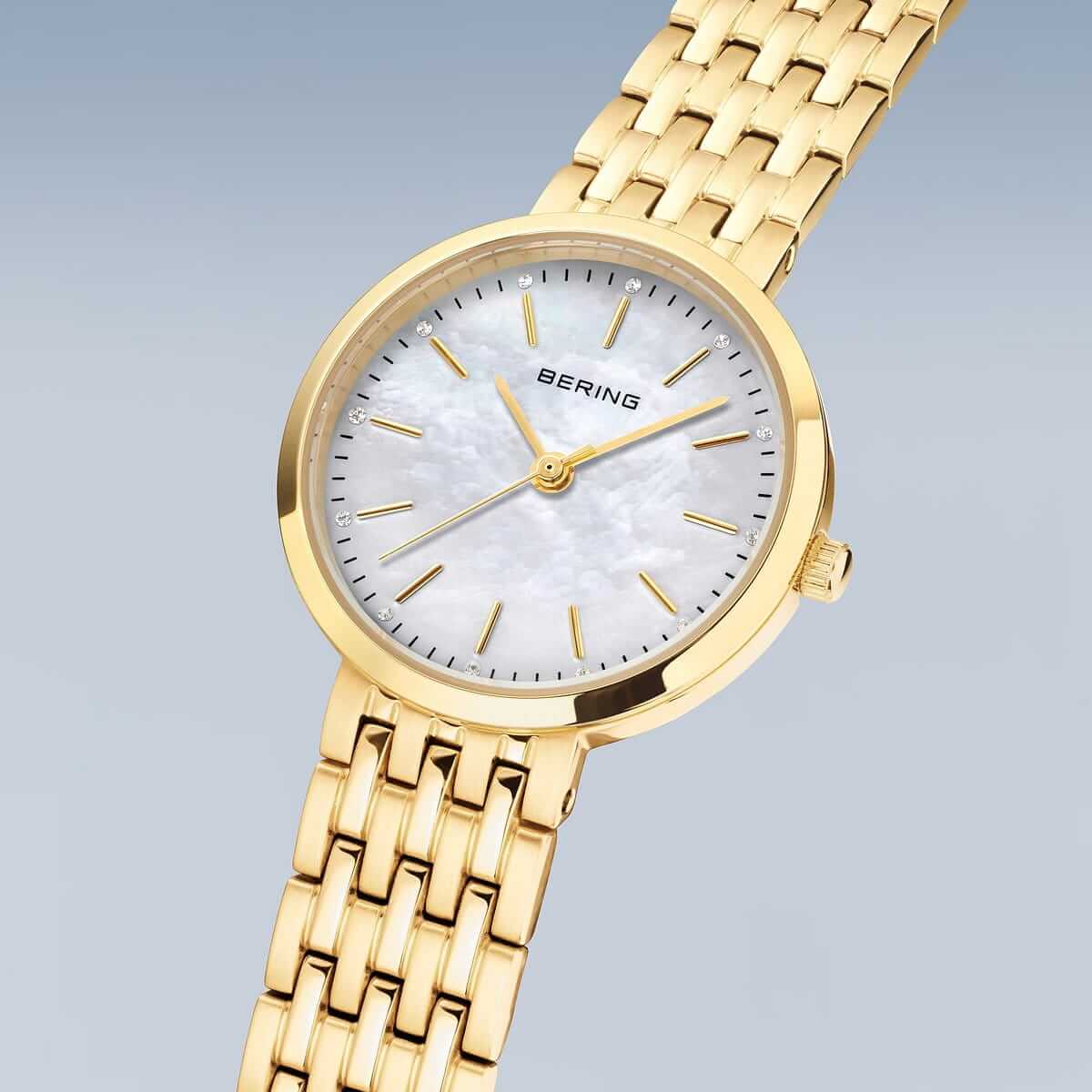 Set ceas și brățară de damă Bering Classic Gold 19126-734-GWP