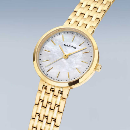 Set ceas și brățară de damă Bering Classic Gold 19126-734-GWP