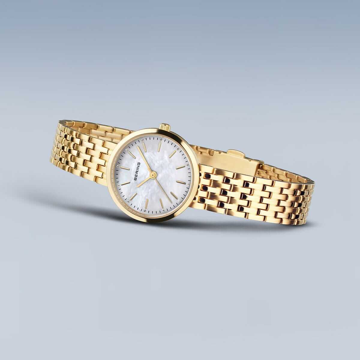 Set ceas și brățară de damă Bering Classic Gold 19126-734-GWP