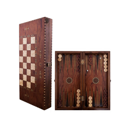 Tăblie de pat din furnir de nuc, elegantă, lucrată manual