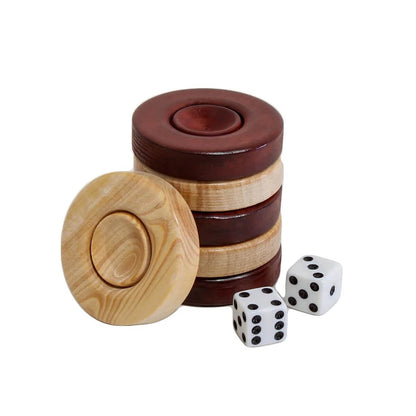 Set de dame și zaruri pentru table 35 mm