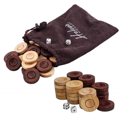 Set de dame și zaruri pentru table 35 mm