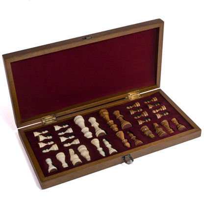 Set de șah Malak din lemn de nuc, realizat manual