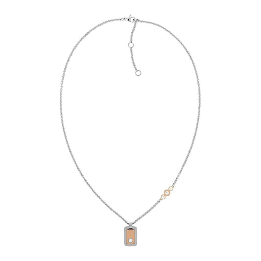 Colier Tommy Hilfiger din aur roz și zirconiu 2780577