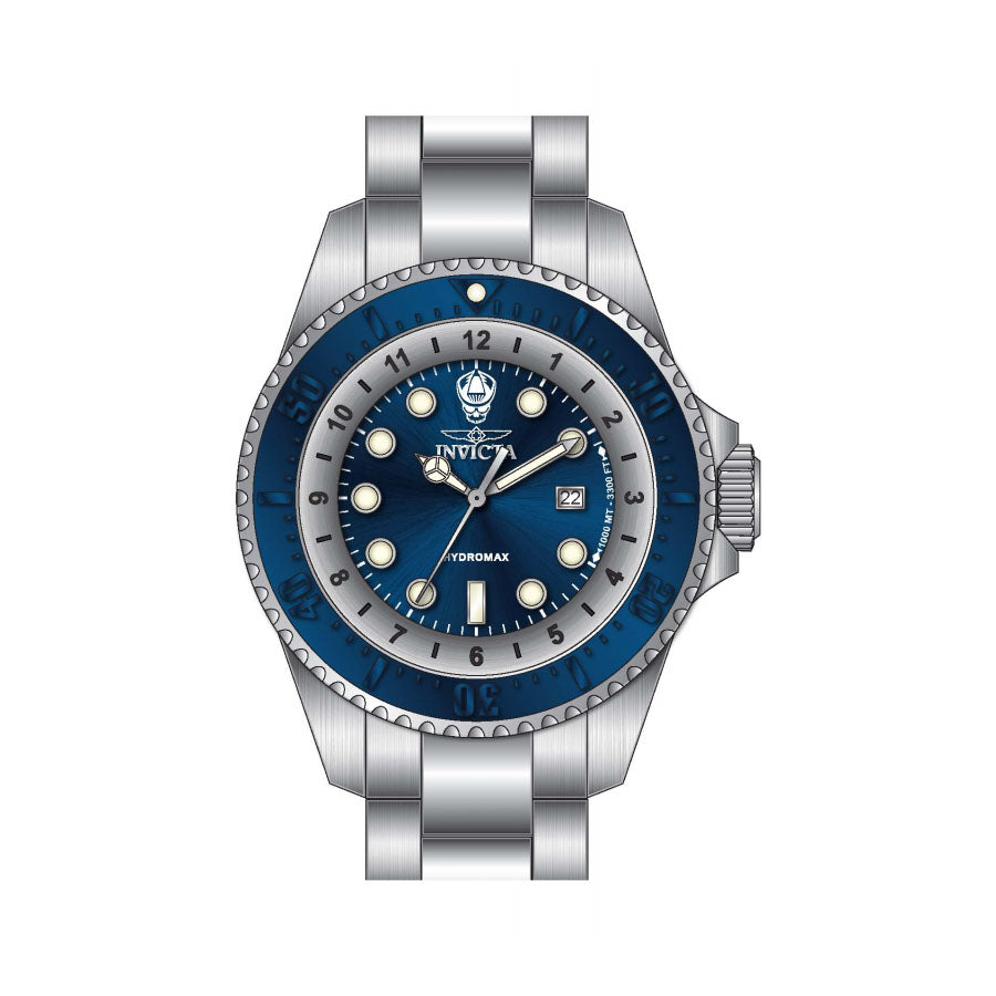 Ceas bărbătesc Invicta Hydromax Blue Pirat Swiss 38019