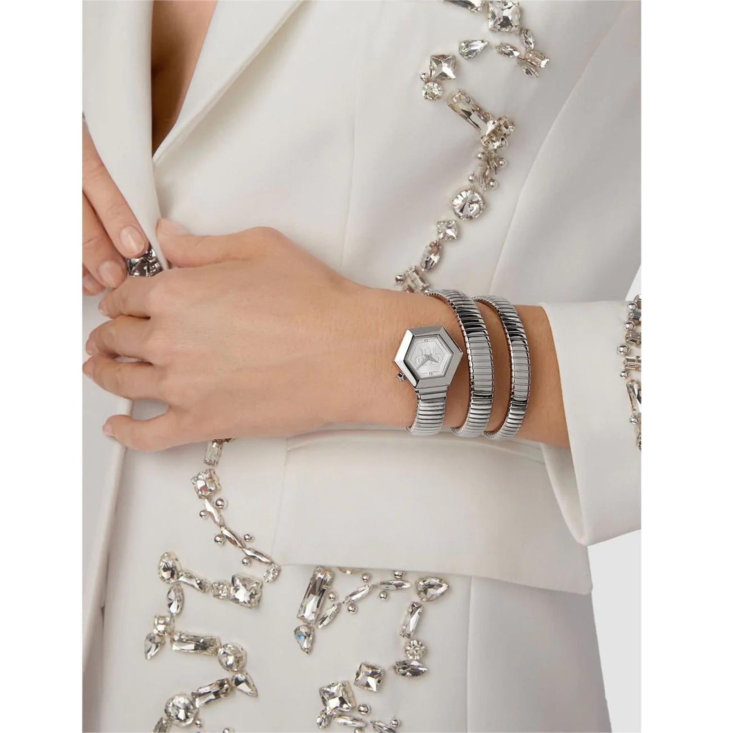 Ceas de damă Philipp Plein SNAKE HEXAGON LADY PWZAA0123