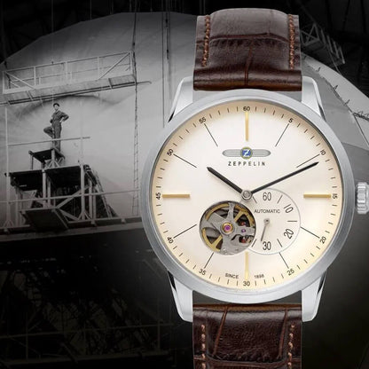 Ceas bărbătesc Zeppelin Flatline Open Heart Automatic