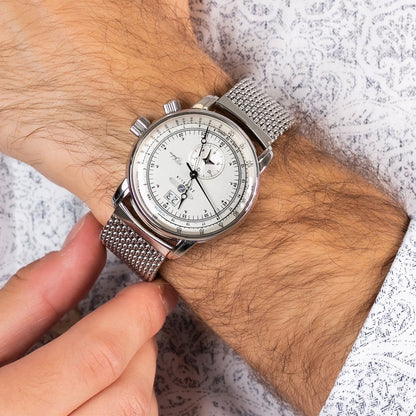 Ceas bărbătesc Zeppelin GMT 100 Jahre Chronograph 7640M-1