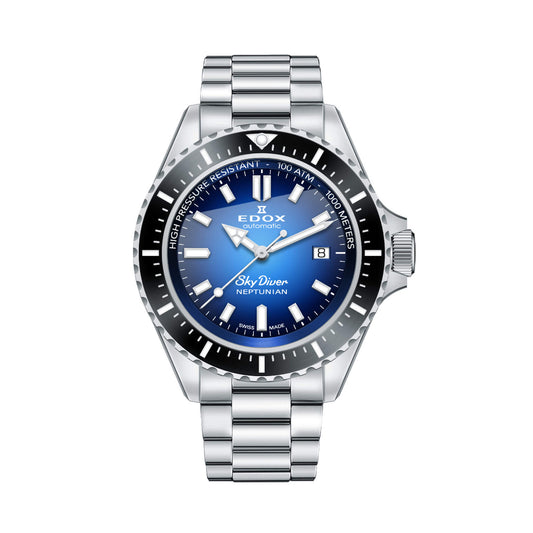 Ceas bărbătesc Edox Sky Diver Neptunian Automatic 80120 3NM BUIDN