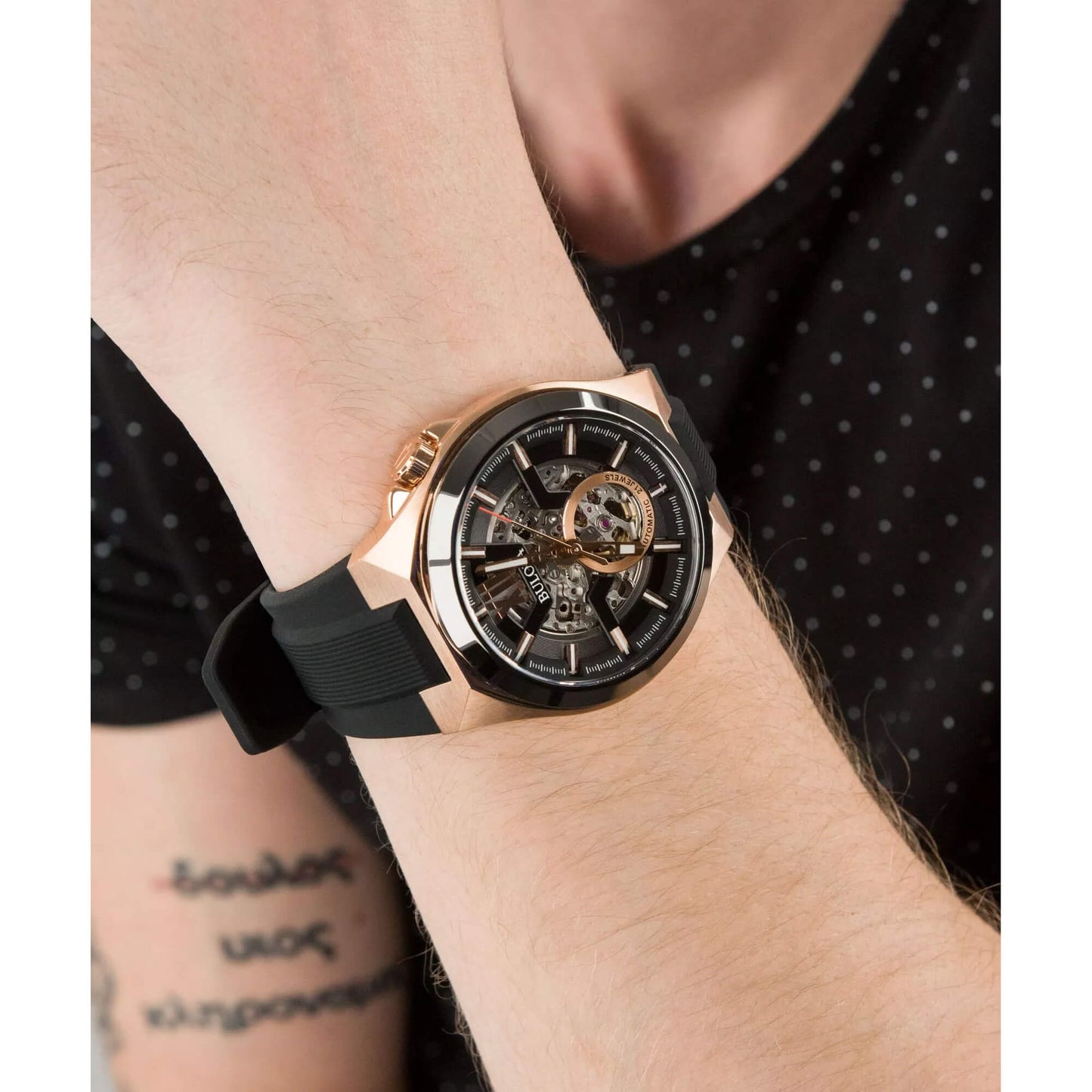 Ceas bărbătesc Bulova Classic Automatic Skeleton 98A177