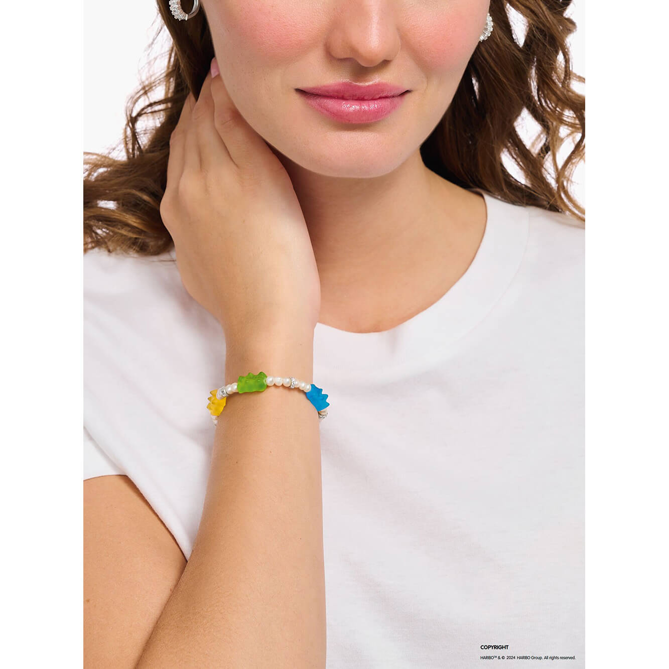 Brățară Thomas Sabo x HARIBO GoldbearsPearl Limited A2153-052-7-L15