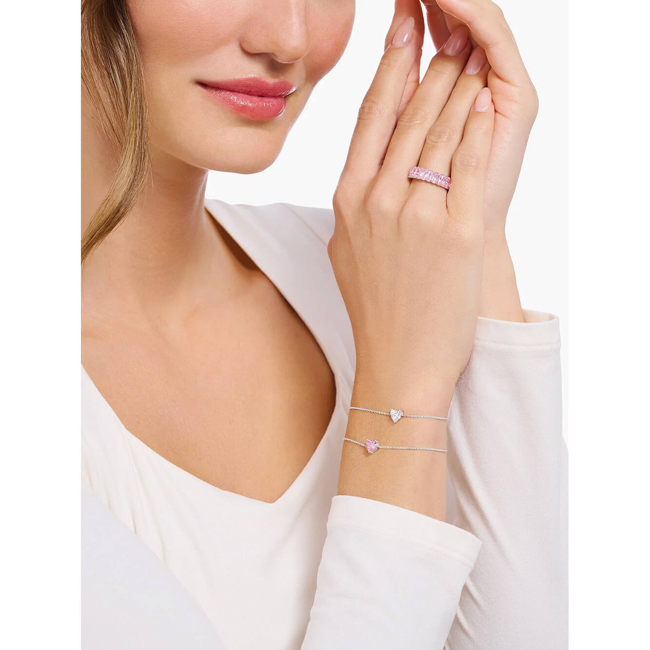 Brățară Thomas Sabo cu inimă și zirconiu A2157-051-14-L19V
