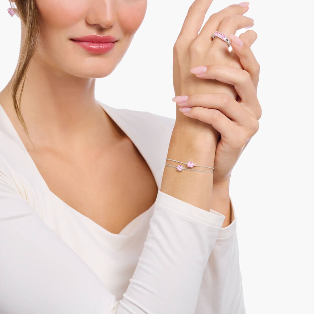 Brățară Thomas Sabo cu inimă și zirconiu A2157-051-9-L19V