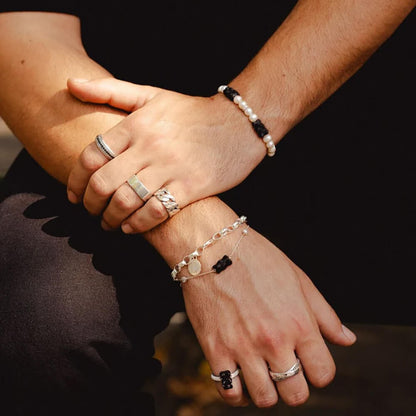Brățară Thomas Sabo x HARIBO cu 5 ursuleți Goldbears Pearl Limited A2170-052-11-L15