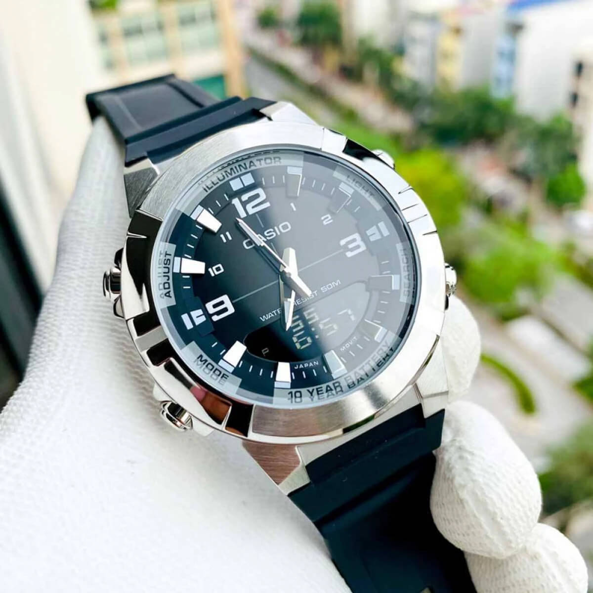 Ceas bărbătesc Casio AMW-870-1AVDF Iluminator