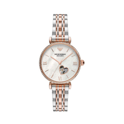 Ceas de damă Emporio Armani Meccanico Gianni T-Bar automat AR60049