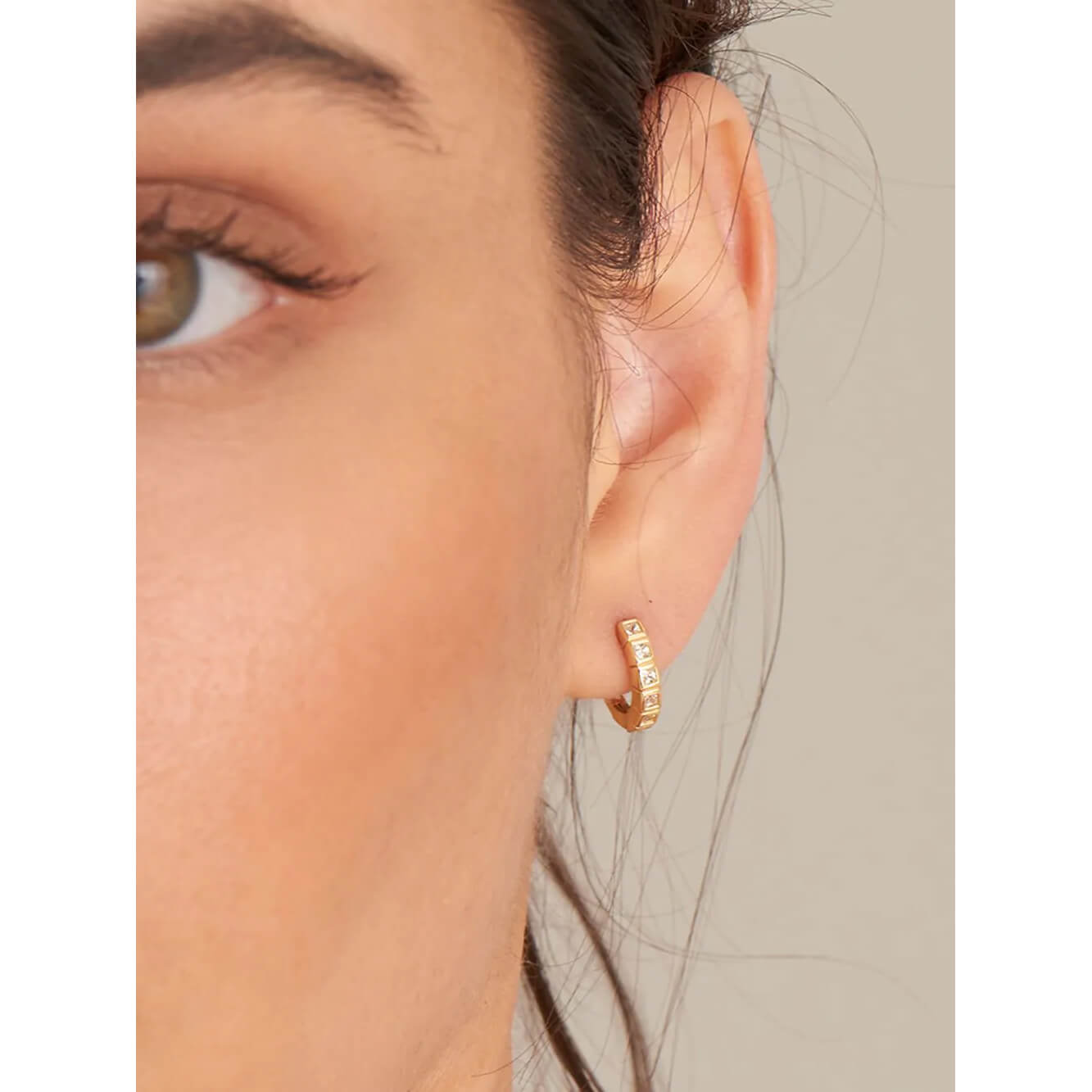 Cercei Ania Haie Creoles Glam Rock Auriu E037-05G