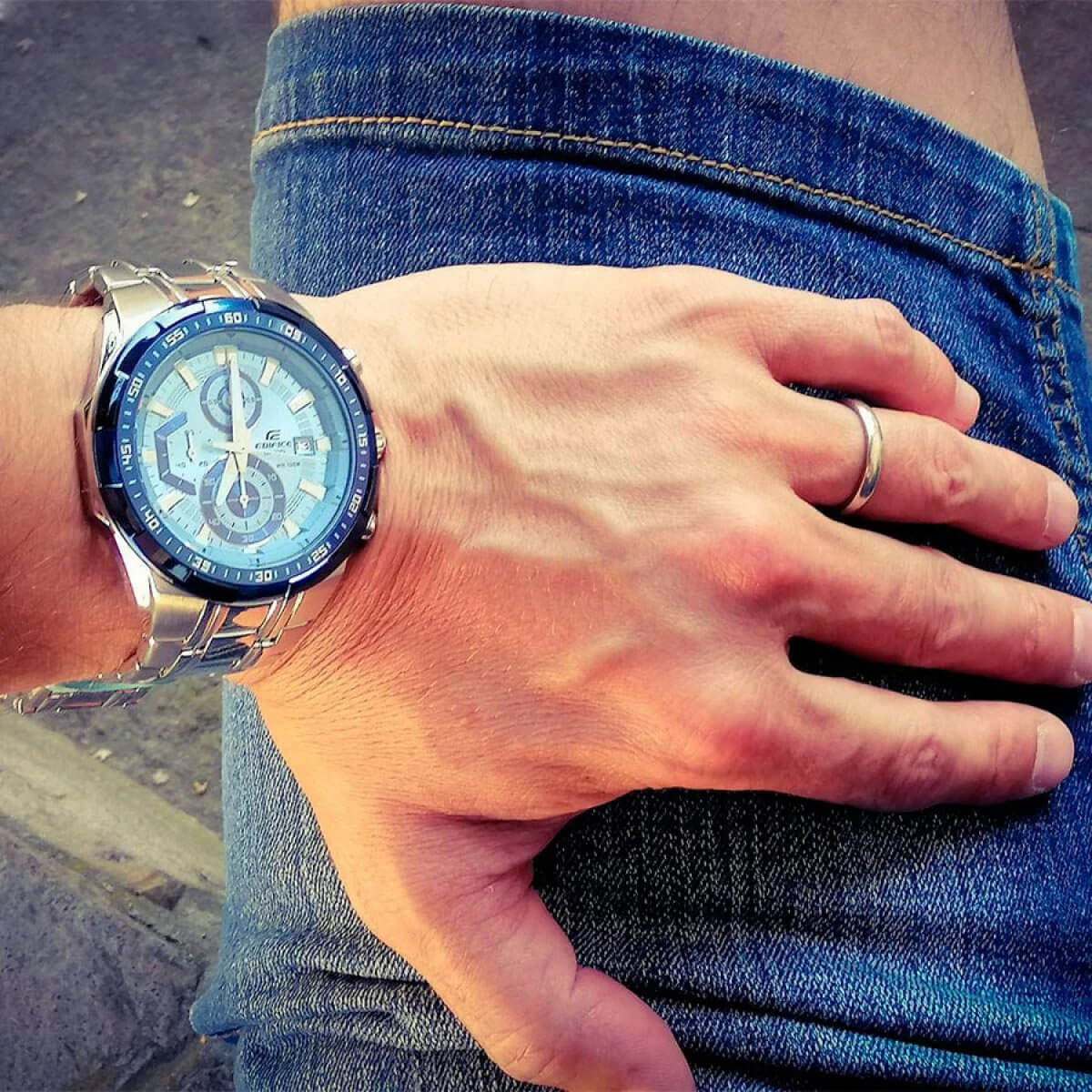 Ceas bărbătesc Casio Edifice Chronograph EFR-539DE-2AVUEF