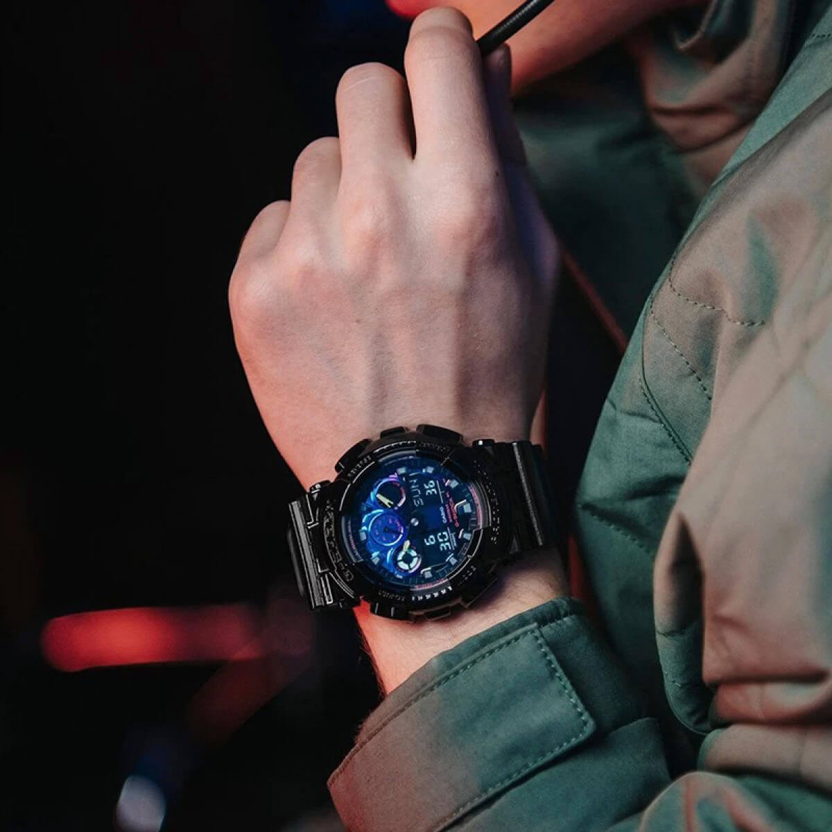 Ceas bărbătesc Casio G-Shock RGB Series GA-100RGB-1AER