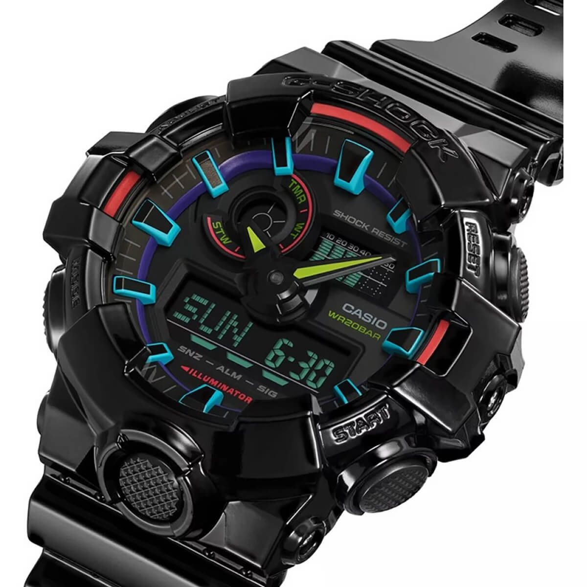 Ceas bărbătesc Casio G-Shock RGB Series GA-700RGB-1AER