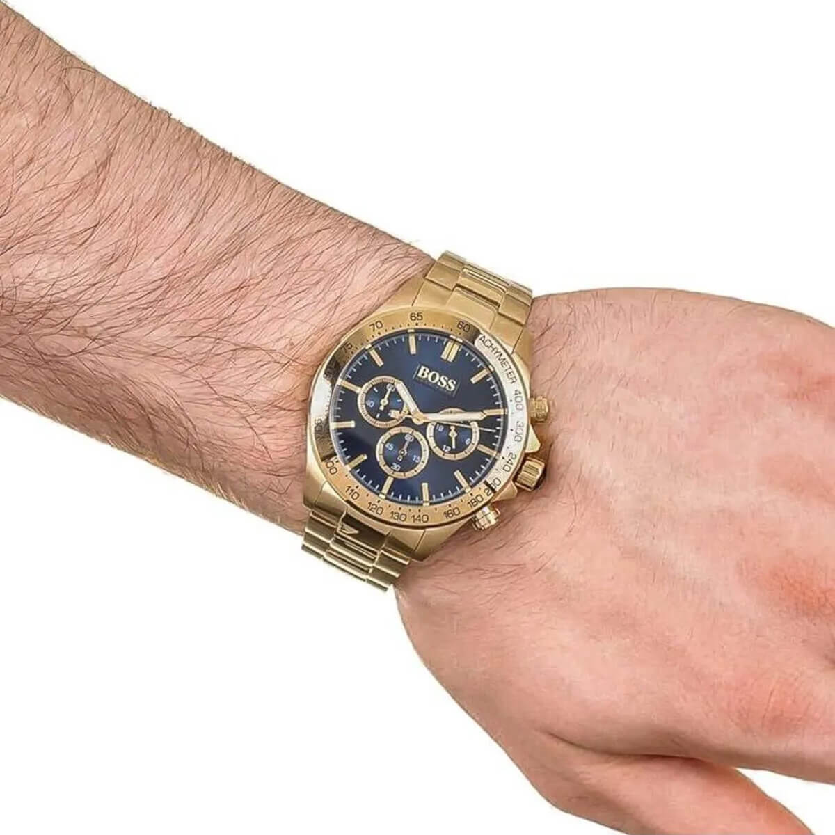 Ceas bărbătesc BOSS Ikon Chronograph Gold HB1513340
