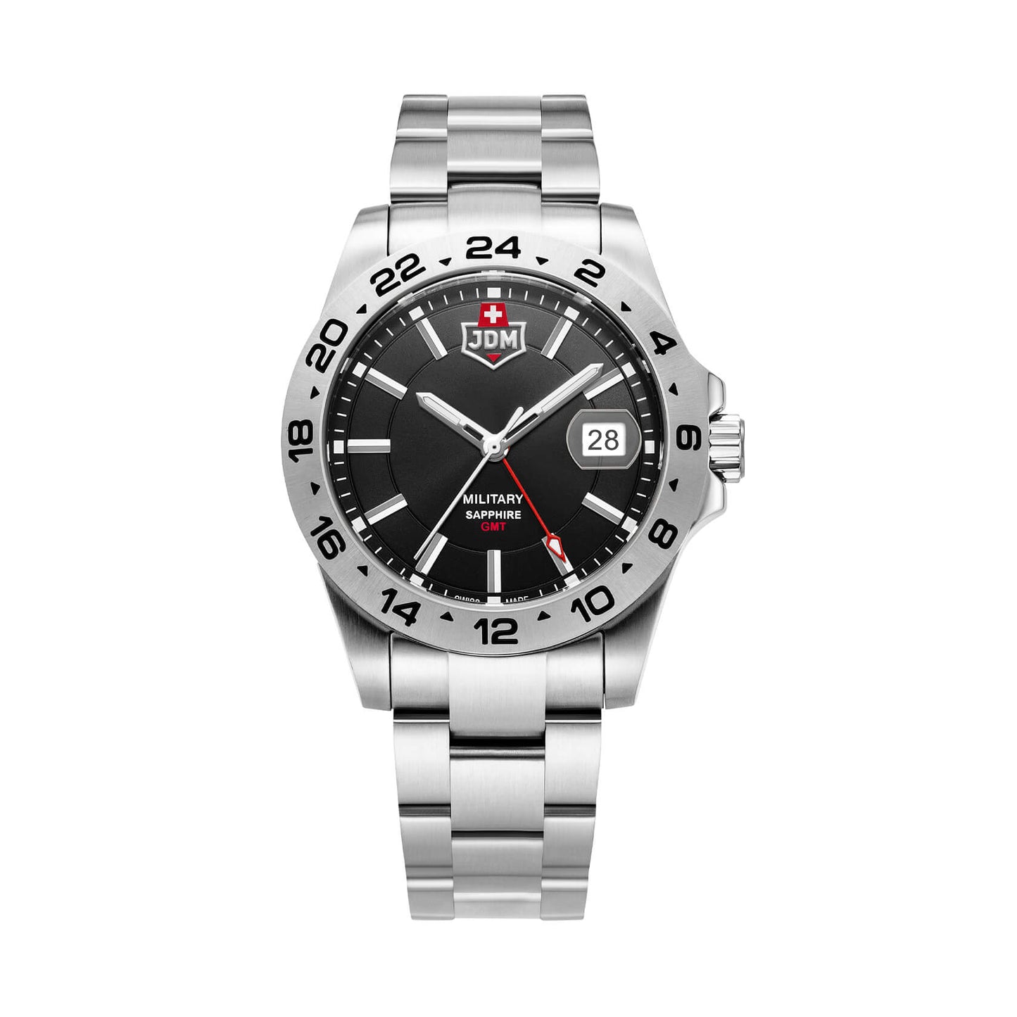 Ceas bărbătesc JDM Military Sapphire Delta 24 GMT JDM-WG018-02