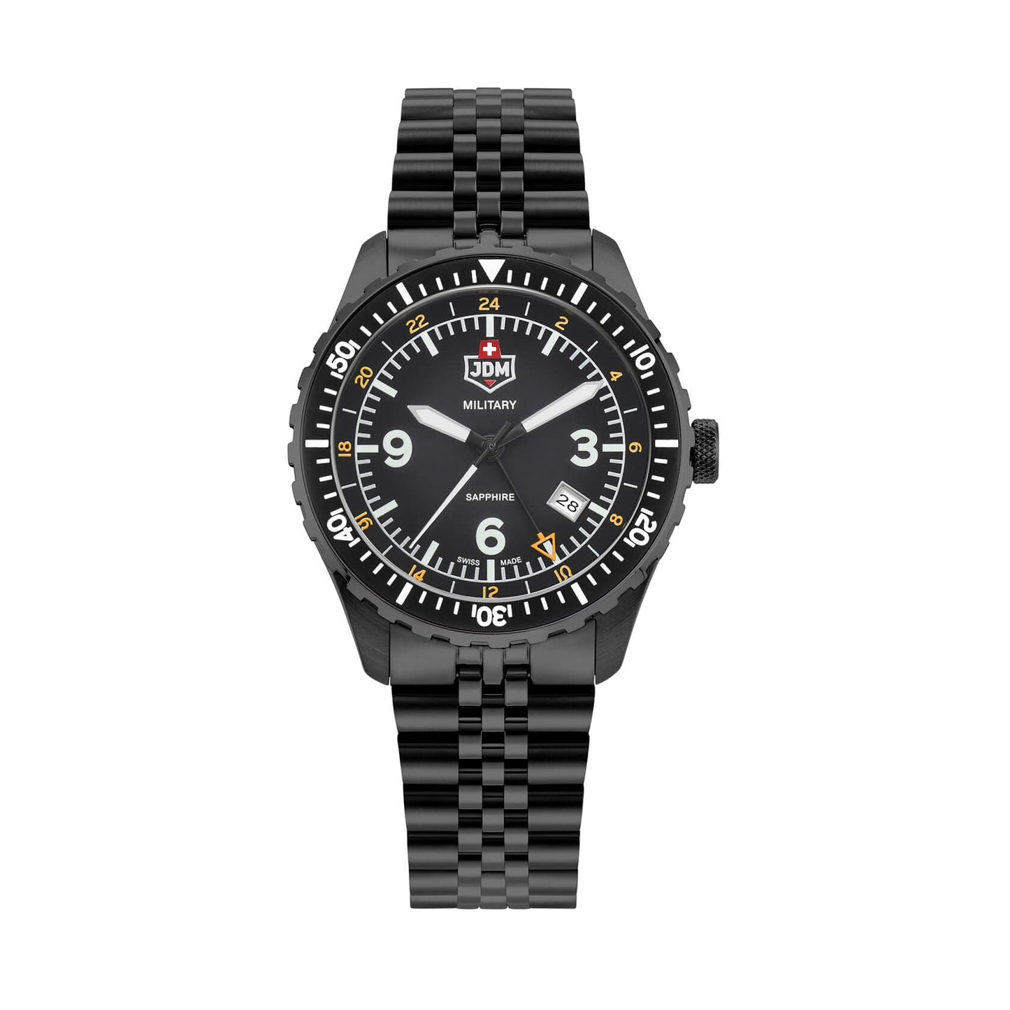 Ceas bărbătesc JDM Military Sapphire Wingman GMT JDM-WG028-01