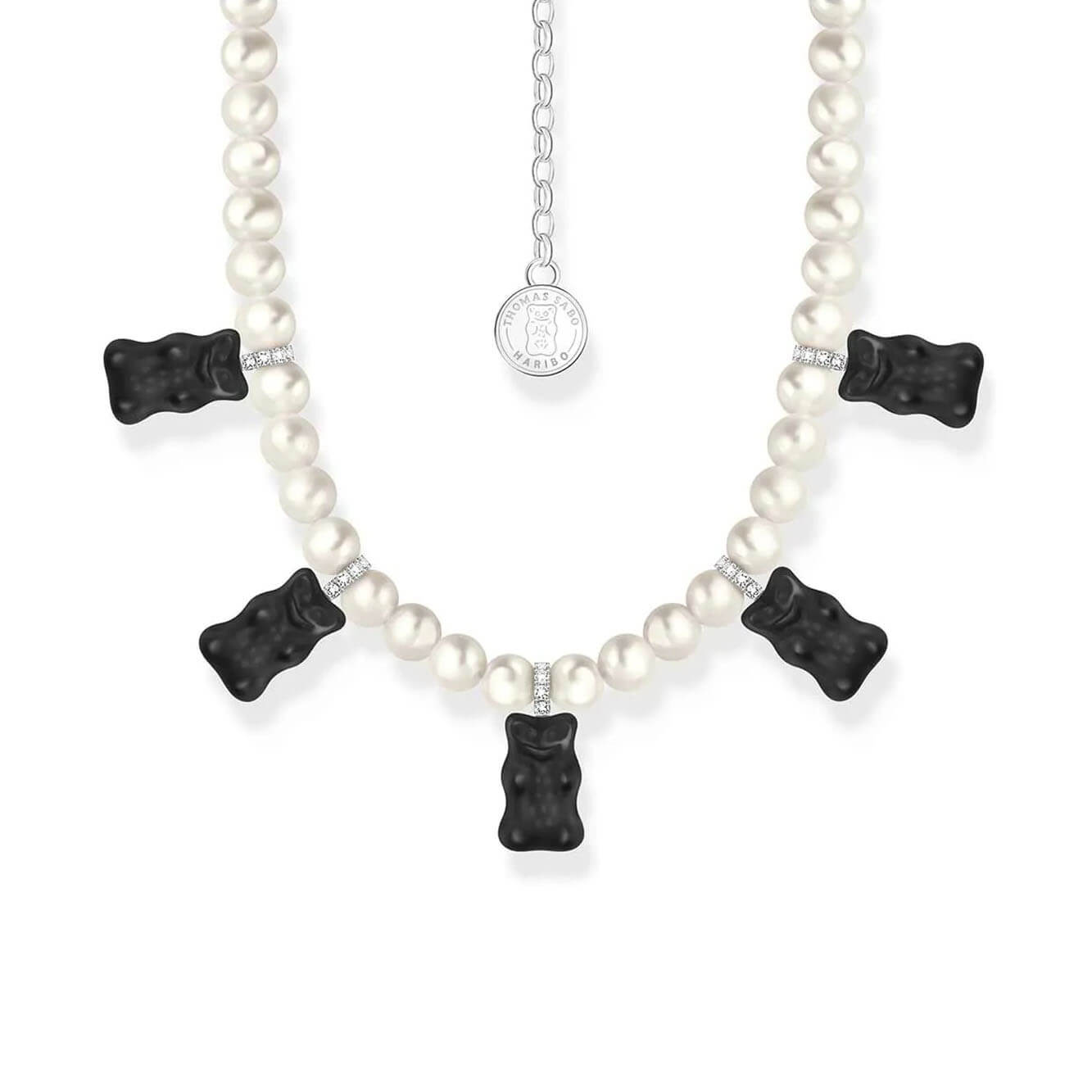 Colier Thomas Sabo Haribo Pearls 5 Black Gold Bears KE2208-052-11-L50V