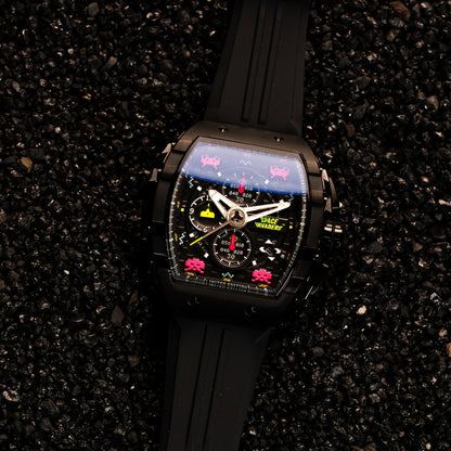 Ceas bărbătesc Nubeo Magellan Chronograph Space Invaders – Astro Ash Limited