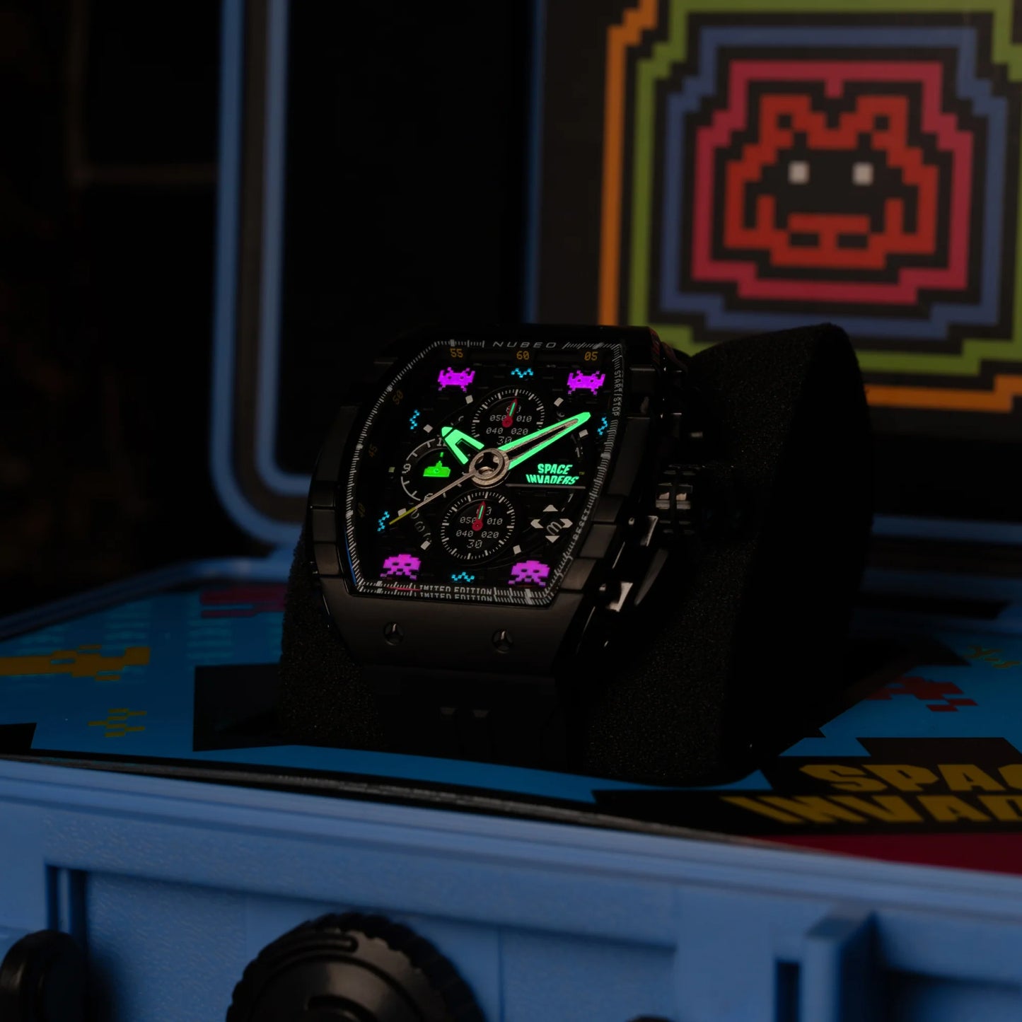 Ceas bărbătesc Nubeo Magellan Chronograph Space Invaders – Astro Ash Limited
