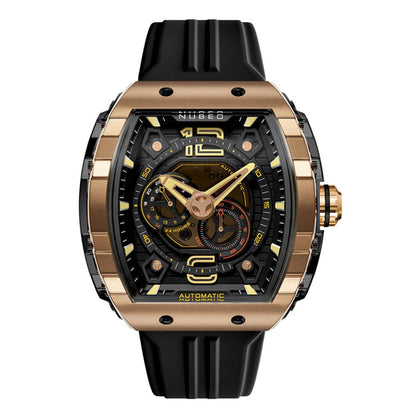 Ceas bărbătesc Nubeo Magellan Rose Gold 24h Automat