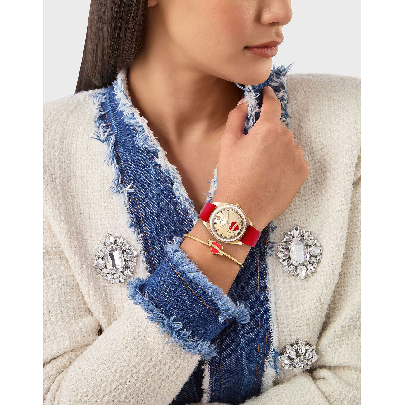 Ceas și brățară de damă Philipp Plein Valentine Set PW2BA0825